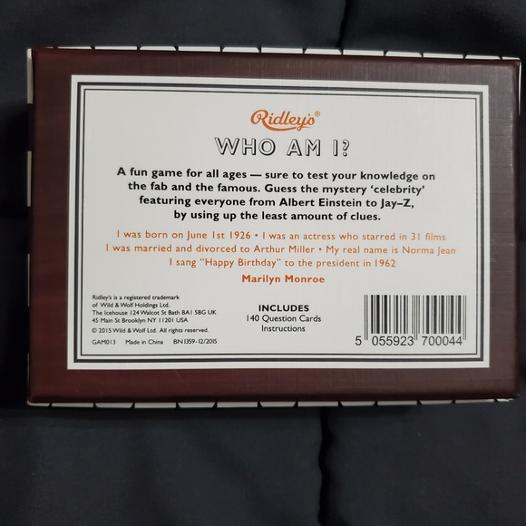 Who am I card game - Picture 4 of 4